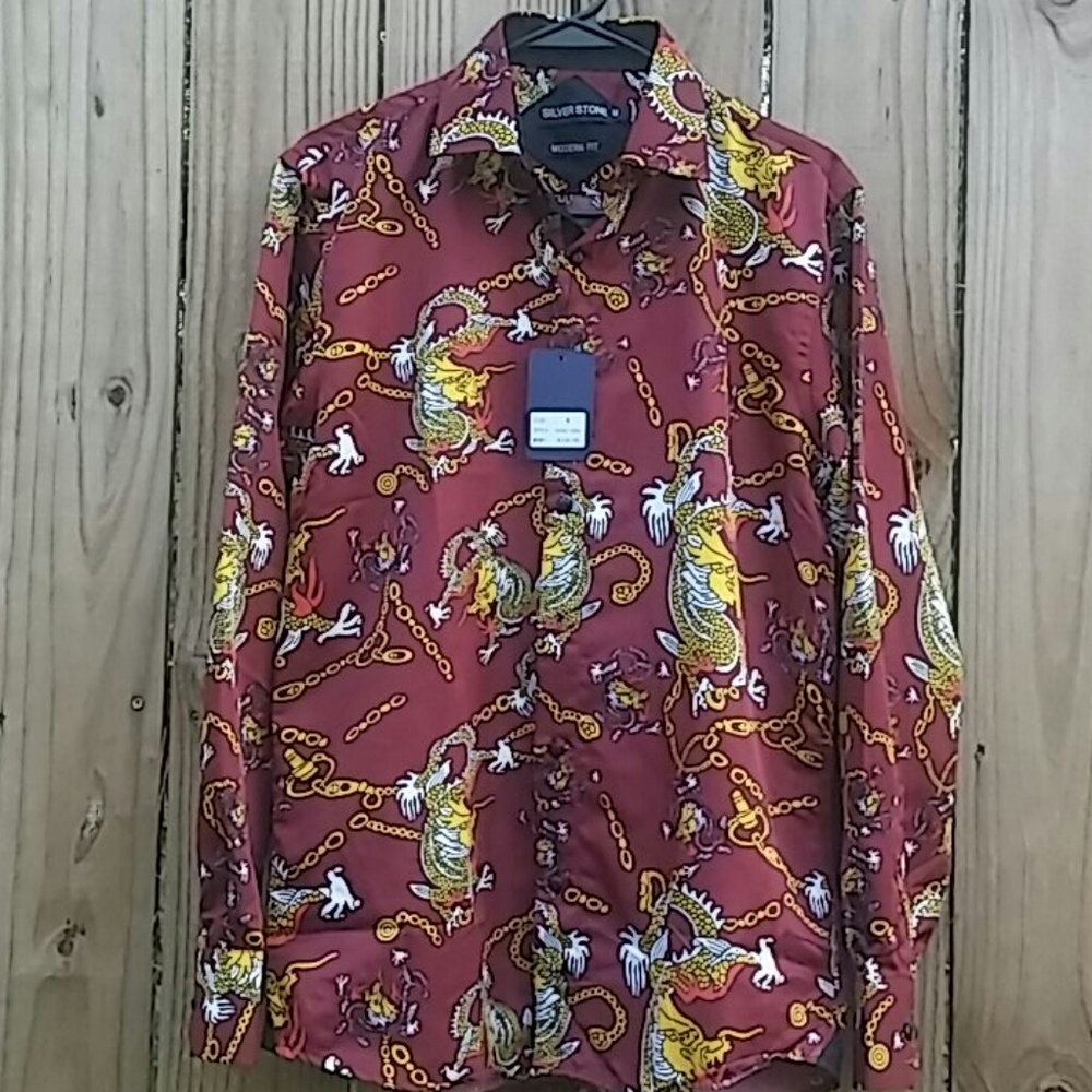 🆕Silverstone long sleeve dress shirt/ NWT